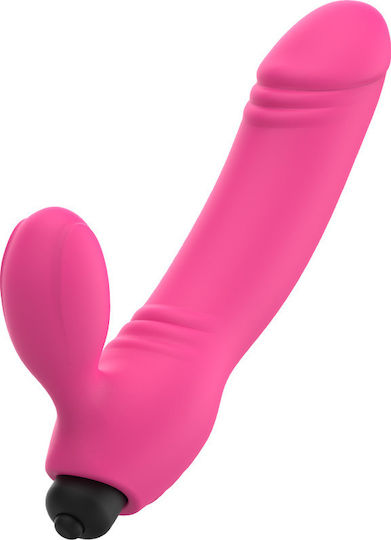 Dream Love OhMama Bix Doble Vibrator Xmas Edition Δονητής Rabbit 16.3cm Pink