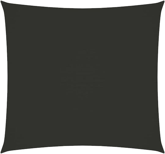 vidaXL Square Shade Sail Gray With Hoop & with PU Coating 4x4m