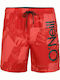 O'neill Cali Men's Swimwear Printed Shorts Red