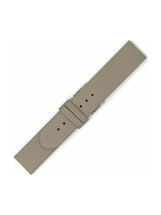 Strap Leather 16mm 0508BZD Beige Dark Beige