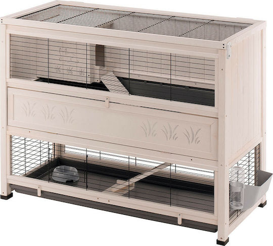 Ferplast Cottage Holzkäfig für Kaninchen 129cmx68cmx103.5cmcm.