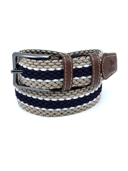 Legend Accessories -21 Men's Knitted Elastic Belt Multicolour