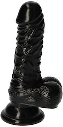 Toyz4lovers Leo Dildo Ρεαλιστικό Dildo με Όρχεις και Βεντούζα Black 10cm