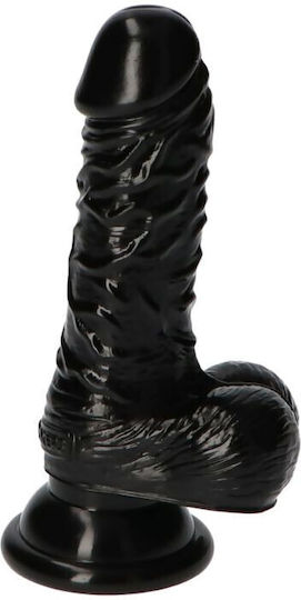 Toyz4lovers Leo Dildo Dildo mit Hoden und Saugnapf Black 10cm