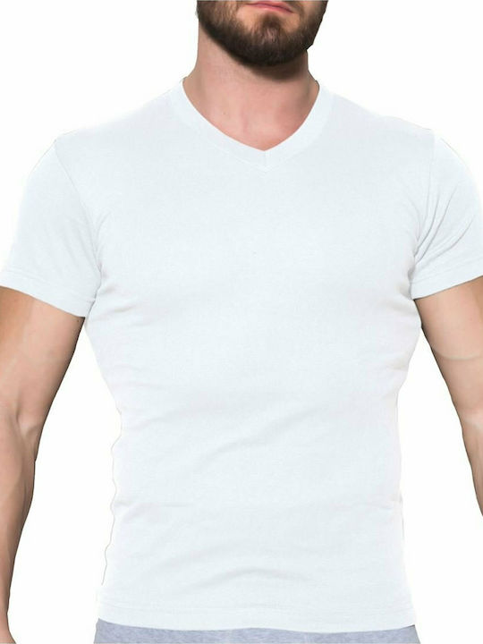 Apple Boxer 0410461 Men's Short Sleeve Undershirt White