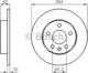 Bosch Brake Discs Rear 2pcs for Opel Astra / Zafira