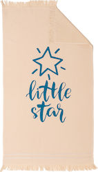 Melinen Little Star Παιδική Πετσέτα Θαλάσσης Μπεζ 120x70εκ.