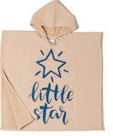 Melinen Little Star Kids Beach Poncho Beige 60 x 60cm