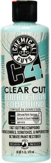 Chemical Guys C4 Clear Cut Correction Compound Αλοιφή Γυαλίσματος Αυτοκινήτου 473ml