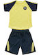 Kids Set With Shorts Summer 2 Pieces Blue-Yellow
