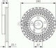 Bosch Brake Discs Front 2pcs for Mercedes-Benz A Class W176