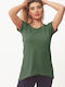 Bodymove Women's Athletic T-shirt Khaki