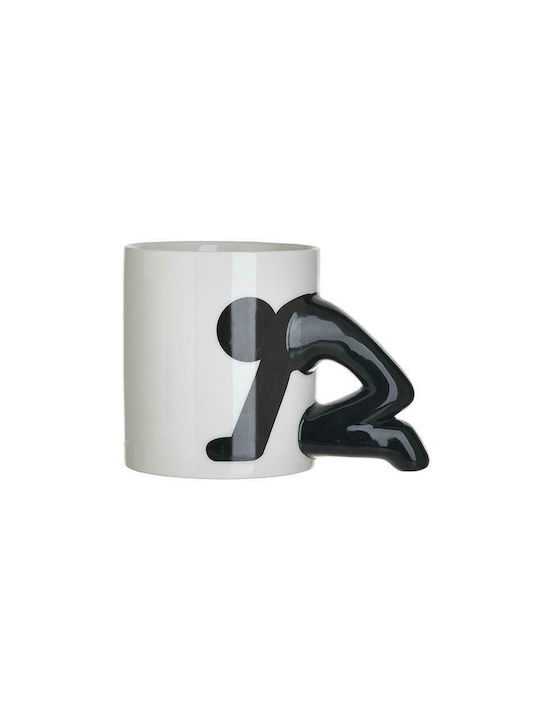 Inart Cană Ceramică Albă