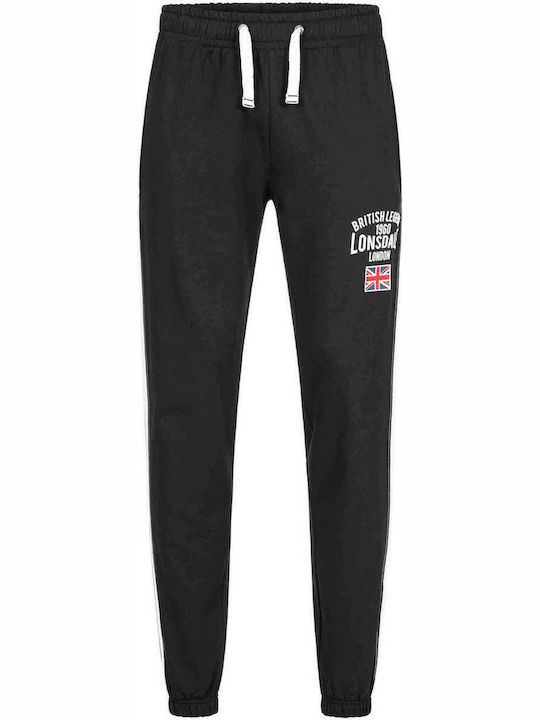 Lonsdale Men's Sweatpants with Rubber Black