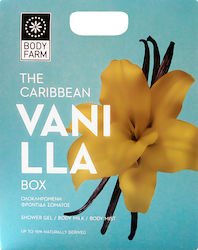 Bodyfarm The Caribbean Vanilla Box Skin Care Set with Body Mist , Bubble Bath & Body Cream