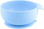 Chicco Baby Food Bowl made of Silicone Light Blue