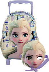 Gim Frozen Elsa Σχολική Τσάντα Τρόλεϊ Νηπιαγωγείου Πολύχρωμη Μ25 x Π15 x Υ30cm