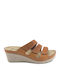 Fild Anatomic Mallorca 2103 Anatomic Women's Platform Wedge Sandals Tabac Brown