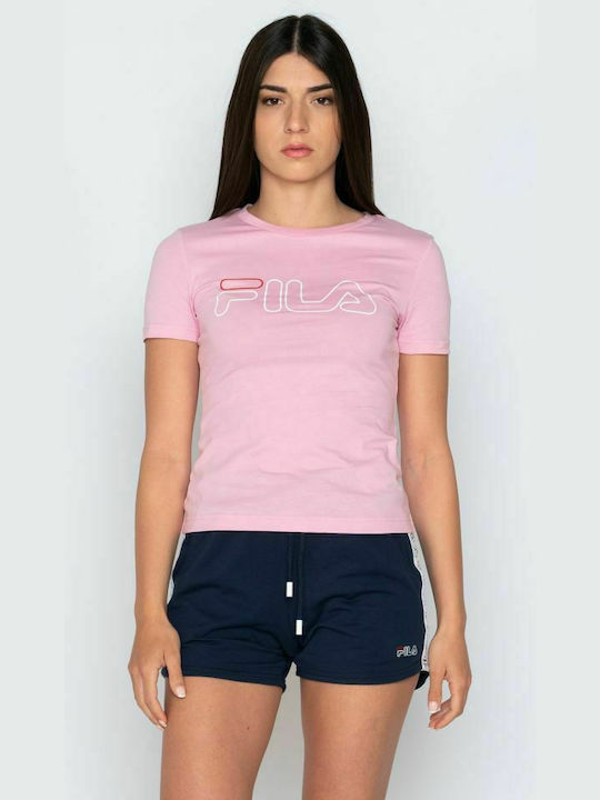 Fila Ladan Γυναικείο T-shirt Ροζ