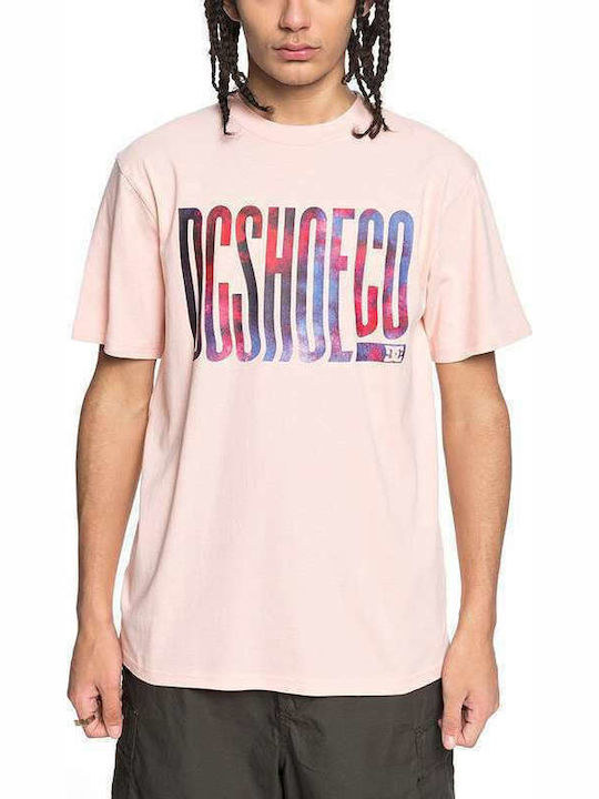 DC Men's Short Sleeve T-shirt Pink EDYZT03773-MDJ0