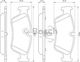 Bosch Σετ Τακάκια Εμπρός 2τμχ για BMW E87 / E90 Bmw