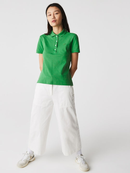 Lacoste Feminină Polo Bluză Mânecă scurtă Verde