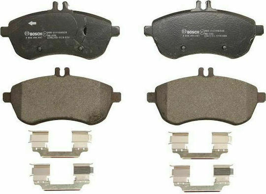 Bosch Plăcuță de frână Față 1buc pentru Mercedes-Benz Clasa C C204 / S204 / W204 1.6-2.2D