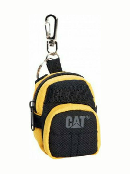 CAT Fabric Wallet Keychain