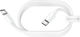 Borofone BX44 USB 2.0 Cable USB-C Male - USB-C 100W PD White 1m