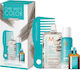 Moroccanoil Care Meets Color Platinum Hair Treatment Set with Keratin for Coloured Hair with Shampoo Mask & Oil 4 Pieces