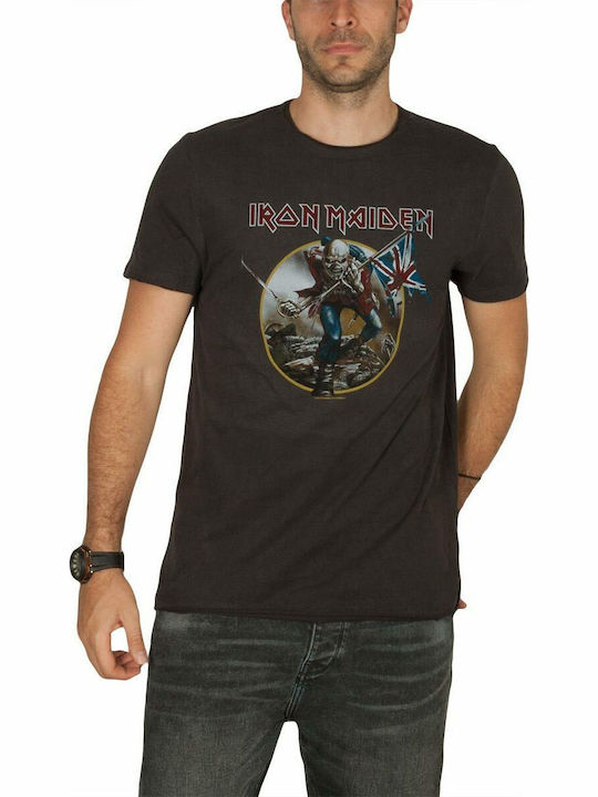 Amplified Iron Maiden Trooper T-shirt Ανθρακί