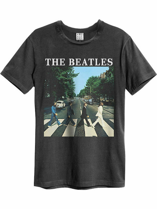 Amplified Abbey Road T-shirt Gray Cotton Charcoal