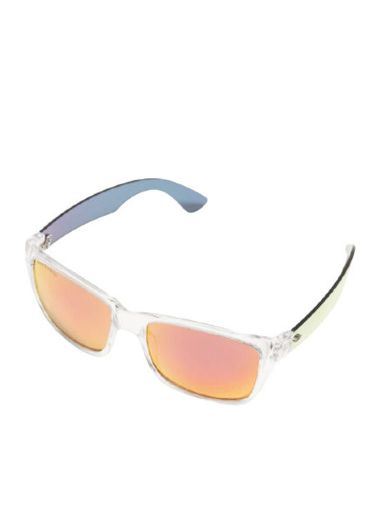 Urban Classics TB3727 Bărbați Ochelari de soare cu Transparent Din plastic Rame și Roșu Oglindă Lentilă TB3727-02583