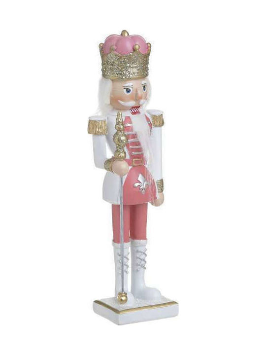 Inart Plastic Christmas Nutcracker 25cm Pink
