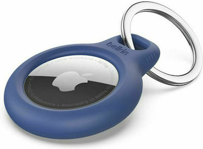 Belkin Secure Holder Keyring Θήκη Μπρελόκ Σιλικόνης για AirTag σε Μπλε χρώμα