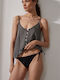 Women's Sports Top with Spaghetti Straps with V-Neck Yellow