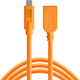 Tether Tools USB 2.0 Кабел USB-C Мъжки - USB-A Женски Оранжев 4.6м CUCA415-ORG