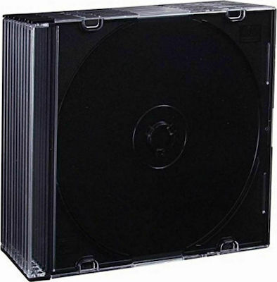 Esperanza CD Box pentru 1 Disc cu Față Transparentă în Culoarea Negru 3024 10buc