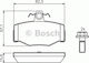 Bosch Σετ Τακάκια Πίσω 2τμχ για Nissan Almera / Almera Tino / Primera Nissan