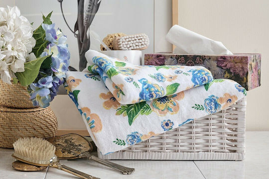 Cokitex Facecloth Garden 50x90cm Blue Weight 400gr/m²