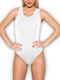 Apple Boxer Bodysuit pentru femei Alb