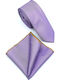 Legend Accessories Men's Tie Set Synthetic Monochrome In Lilac Colour