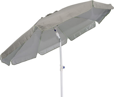 Campus Foldable Beach Umbrella Diameter 2m with UV Protection Gray