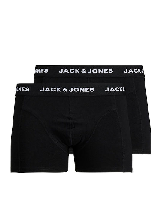 Jack & Jones Herren Boxershorts Total Black 2Packung