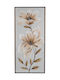 Zen Collection Golden Flowers Painting on Canvas 42.5x92.5cm