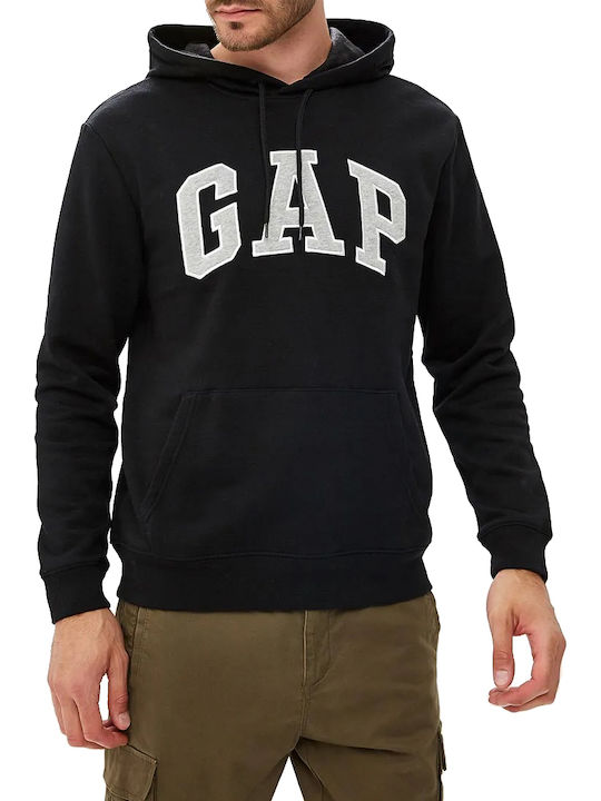 GAP Суитшърт с Качулка Черен