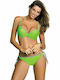 Marko Underwire Bikini Set Bra & Slip Bottom with Laces Penelope Green