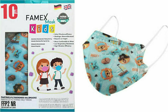 Famex Disposable Protective Mask FFP2 NR Kids with Pirates 50pcs