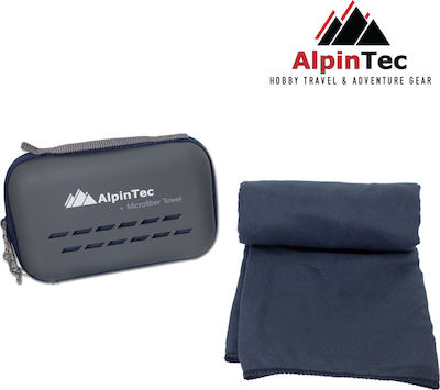 AlpinPro DryFast Handtuch Körper Mikrofaser Blau 180x90cm.