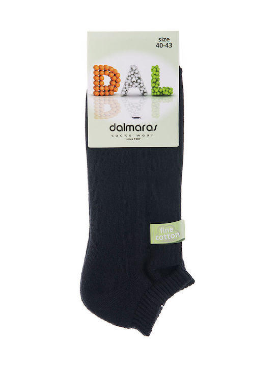 Dal 909 Men's Solid Color Socks Black